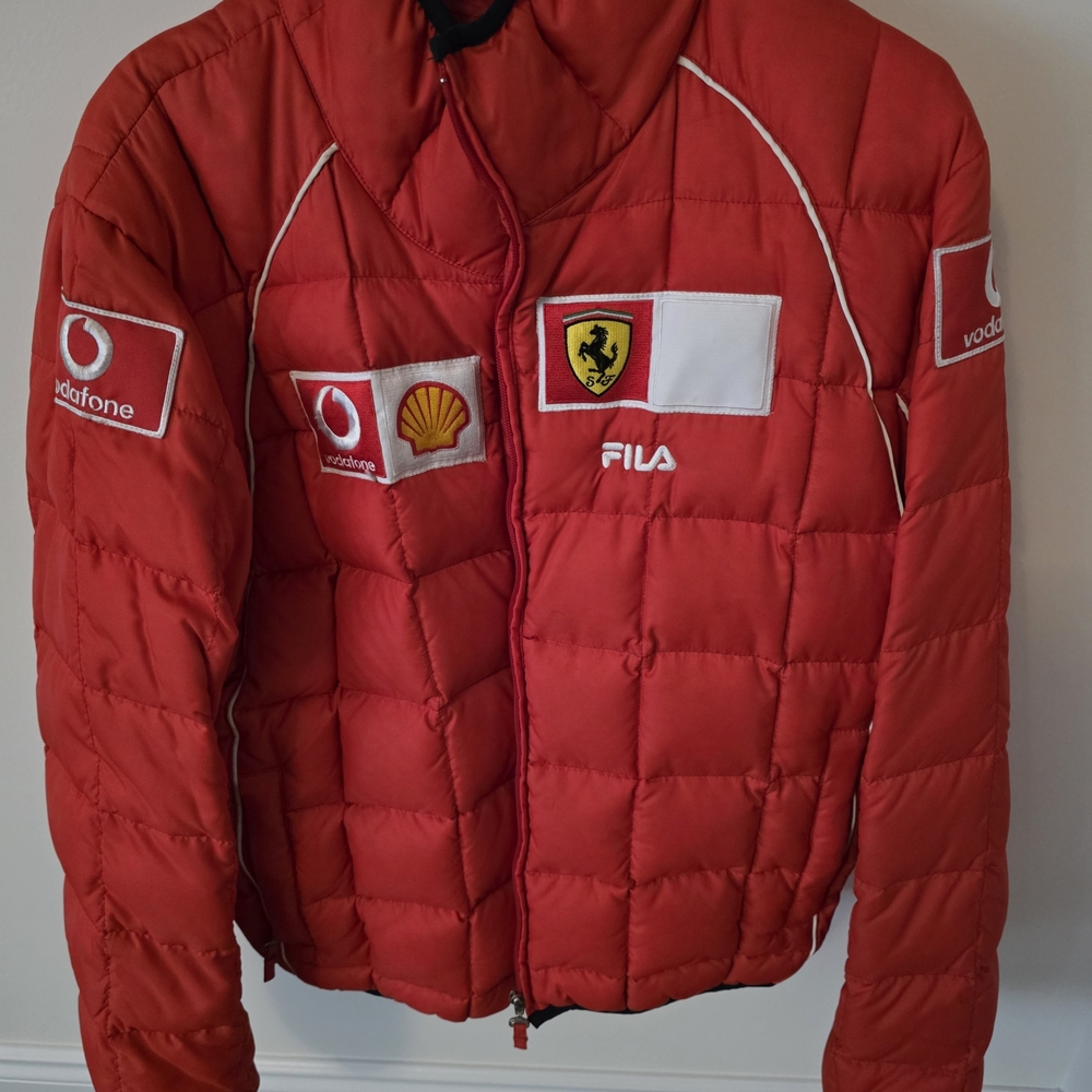 Red Fila Ferrari Racing Jacket